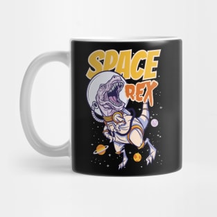 Awesome Funny Space T Rex Dinosaur Astronut Gift For Dinosaur Lover Mug